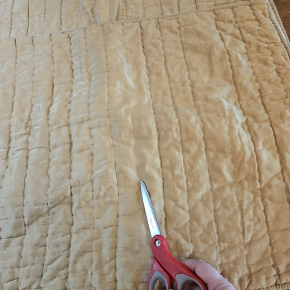 POTTERY BARN WASHED COTTON SILK GOLD IVORY STANDARD PILLOW SHAM 20 X 26 Set Of 2 - Picture 7 of 12